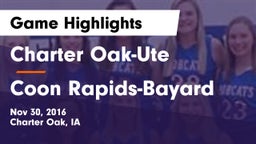Charter Oak-Ute  vs Coon Rapids-Bayard  Game Highlights - Nov 30, 2016