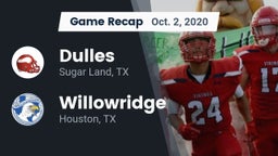 Recap: Dulles  vs. Willowridge  2020