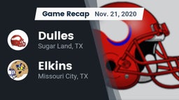 Recap: Dulles  vs. Elkins  2020