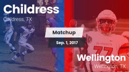 Matchup: Childress High vs. Wellington  2017