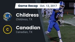 Recap: Childress  vs. Canadian  2017