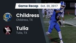 Recap: Childress  vs. Tulia  2017