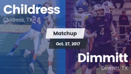 Matchup: Childress High vs. Dimmitt  2017