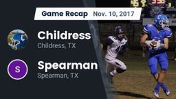 Recap: Childress  vs. Spearman  2017
