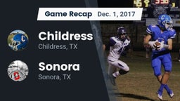 Recap: Childress  vs. Sonora  2017