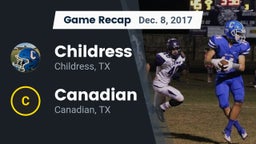 Recap: Childress  vs. Canadian  2017