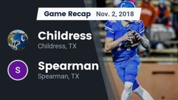 Recap: Childress  vs. Spearman  2018