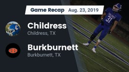 Recap: Childress  vs. Burkburnett  2019