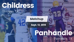 Matchup: Childress High vs. Panhandle  2019