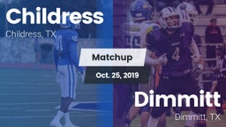 Matchup: Childress High vs. Dimmitt  2019