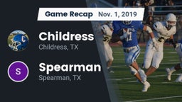 Recap: Childress  vs. Spearman  2019