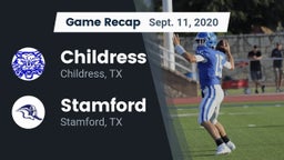 Recap: Childress  vs. Stamford  2020