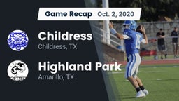Recap: Childress  vs. Highland Park  2020