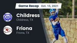 Recap: Childress  vs. Friona  2021