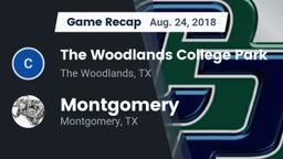 Recap: The Woodlands College Park  vs. Montgomery  2018