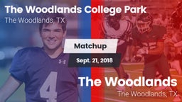 Matchup: College Park High vs. The Woodlands  2018