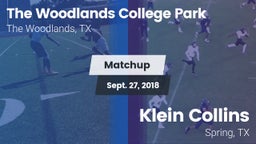 Matchup: College Park High vs. Klein Collins  2018