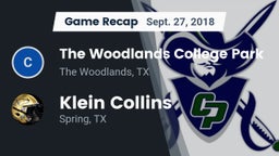 Recap: The Woodlands College Park  vs. Klein Collins  2018