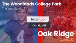 Matchup: College Park High vs. Oak Ridge  2018