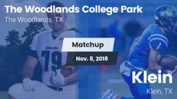 Matchup: College Park High vs. Klein  2018