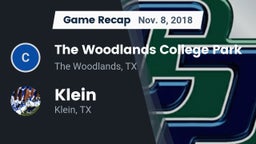 Recap: The Woodlands College Park  vs. Klein  2018
