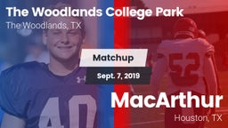 Matchup: College Park High vs. MacArthur  2019