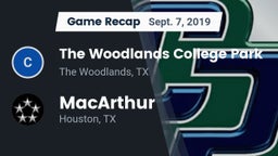 Recap: The Woodlands College Park  vs. MacArthur  2019