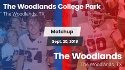 Matchup: College Park High vs. The Woodlands  2019