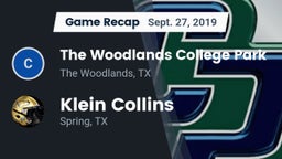 Recap: The Woodlands College Park  vs. Klein Collins  2019