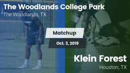 Matchup: College Park High vs. Klein Forest  2019