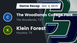 Recap: The Woodlands College Park  vs. Klein Forest  2019