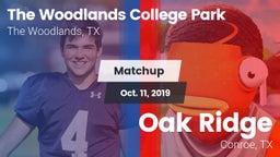 Matchup: College Park High vs. Oak Ridge  2019