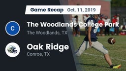 Recap: The Woodlands College Park  vs. Oak Ridge  2019