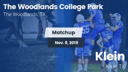 Matchup: College Park High vs. Klein  2019