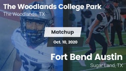 Matchup: College Park High vs. Fort Bend Austin  2020