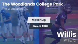 Matchup: College Park High vs. Willis  2020