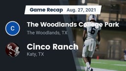 Recap: The Woodlands College Park  vs. Cinco Ranch  2021