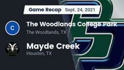 Recap: The Woodlands College Park  vs. Mayde Creek  2021