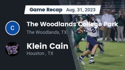 Recap: The Woodlands College Park  vs. Klein Cain  2023