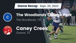 Recap: The Woodlands College Park  vs. Caney Creek  2023