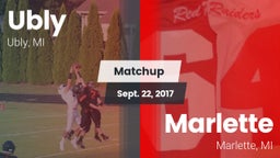 Matchup: Ubly  vs. Marlette  2017