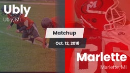 Matchup: Ubly  vs. Marlette  2018