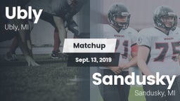 Matchup: Ubly  vs. Sandusky  2019