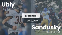 Matchup: Ubly  vs. Sandusky  2020