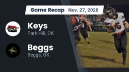 Recap: Keys  vs. Beggs  2020