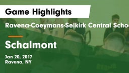 Ravena-Coeymans-Selkirk Central School District vs Schalmont  Game Highlights - Jan 20, 2017