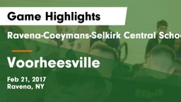 Ravena-Coeymans-Selkirk Central School District vs Voorheesville  Game Highlights - Feb 21, 2017