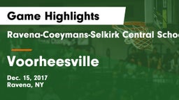 Ravena-Coeymans-Selkirk Central School District vs Voorheesville  Game Highlights - Dec. 15, 2017