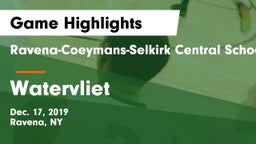 Ravena-Coeymans-Selkirk Central School District vs Watervliet  Game Highlights - Dec. 17, 2019