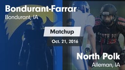 Matchup: Bondurant-Farrar vs. North Polk  2016